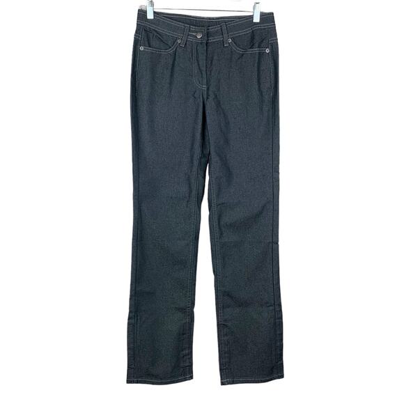 McDonalds Uniform Black Pants Jeans Style Adjustable Length Women’s 2 - Picture 1 of 9